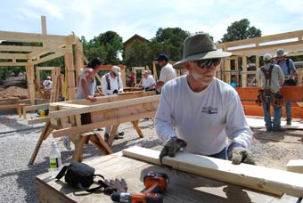 Preparing lumber for home construction