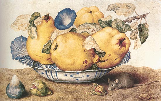 &rsquo;Ceramic Bowl with Pears and Morning Glories&rsquo;
