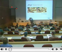 Screen capture of town hall meeting video