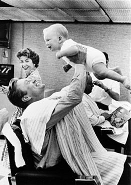 Kirk Douglas and his son Peter