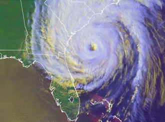 Satellite image of Hurricane Floyd
