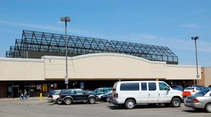 Rendering of Vegetables in the Sky atop a grocery store