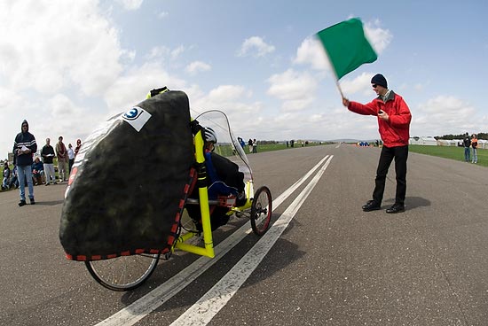 Photo from Human-Powrered Vehicle competition