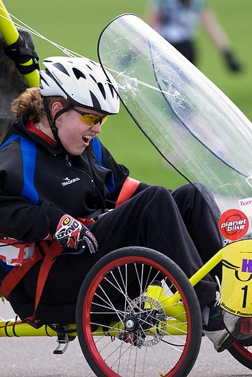 Photo from Human-Powrered Vehicle competition