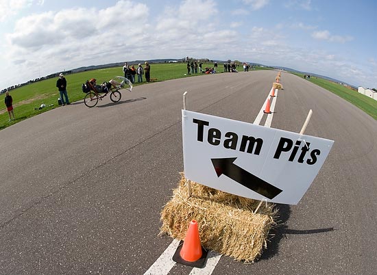 Photo from Human-Powrered Vehicle competition