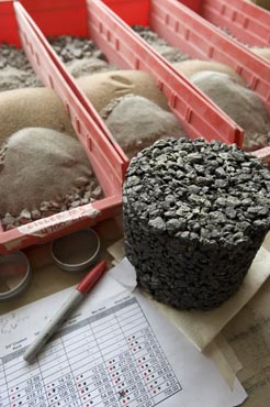 Photo of asphalt mixtures