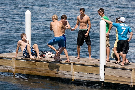 Photo of people on pier