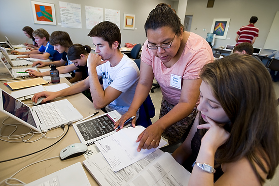 Photo of advising session