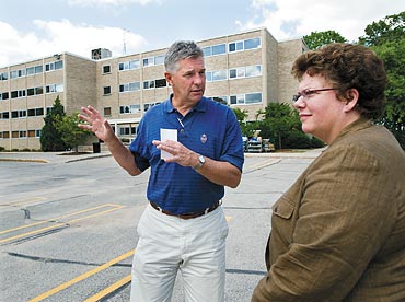 Chancellor Carolyn “Biddy” Martin and Alan FIsh