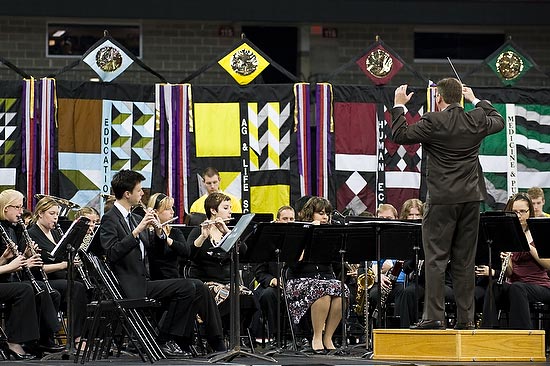 The UW-Madison Wind Ensemble performs
