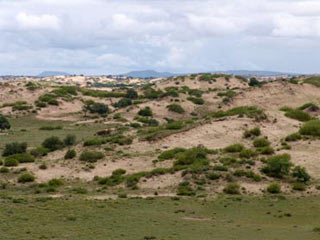 Sand dunes in China