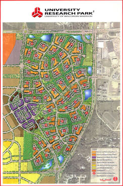 An artist&rsquo;s rendering of development plans for the University Research Park 2.