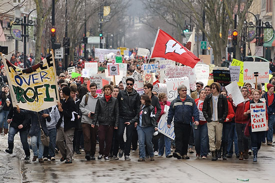 Recent sightings: TAA organizes march to the Capitol (Feb. 18, 2011)