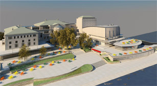 A draft rendering of Memorial Union