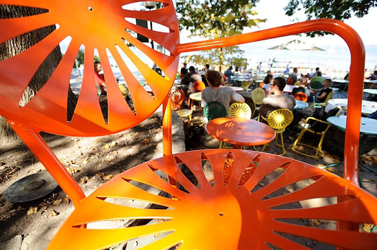 Photo of a Memorial Union Terrace chair.