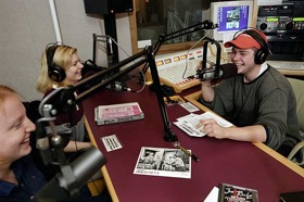 Photo: WSUM student radio studio