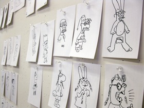 Photo: Groening cartoons