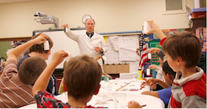 Dave Stevenson leads a class in chromatography