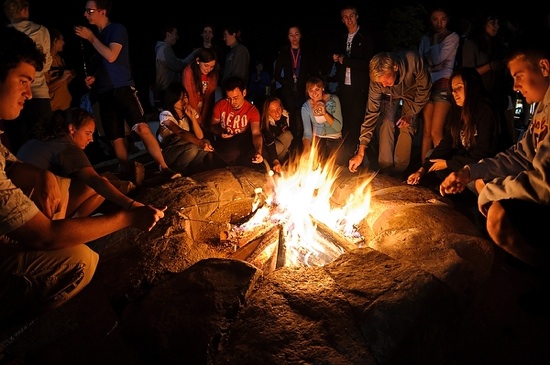 Photo: Roasting marshmallows