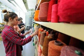 Photo: Weaving class