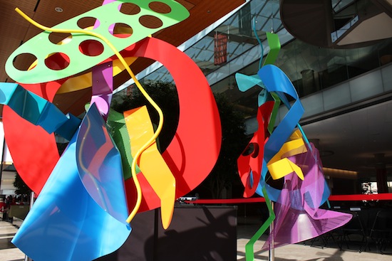 Photo: art exhibit at WID