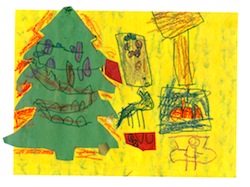 Image: greeting card with tree