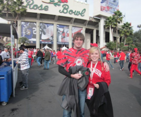 Photo: Sara Schultz at the 2011 Rose Bowl