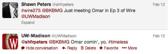 Image: Twitter messages