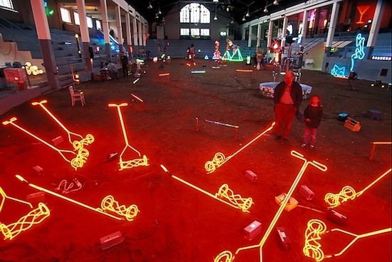 Photo: neon sculpture exhibition