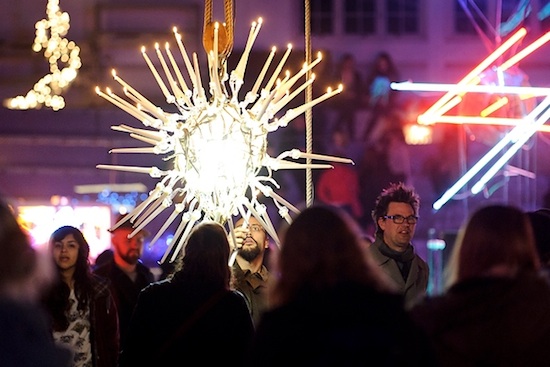 Photo: neon light exhibit