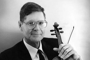 Photo: Professor Tyrone Greive with violin