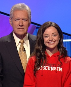 Photo: Alex Trebek and Julia Sprangers