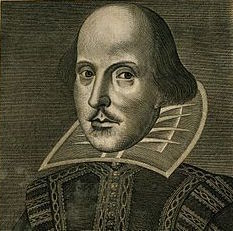 Photo: Engraving of Shakespeare