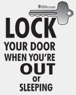 Lock your door poster