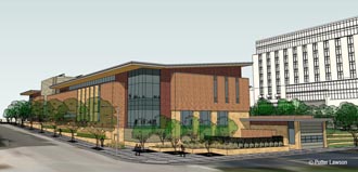 Artist’s rendering of the Gordon Dining and Event Center.