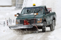 Photo: Plowing snow
