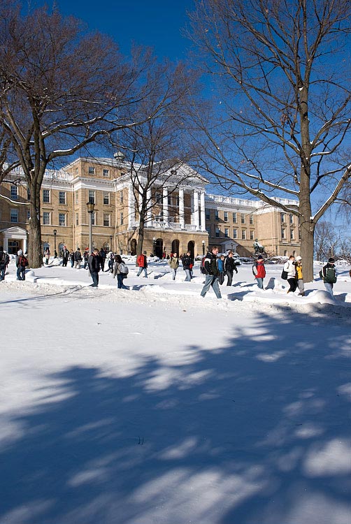 Photo of Bascom Hall in winter