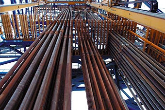 Photo of drilling pipes