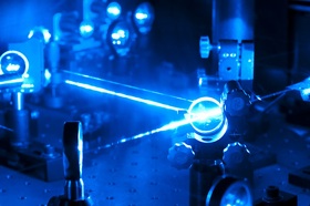 Photo: Blue lasers