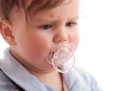 Photo: Baby with pacifier