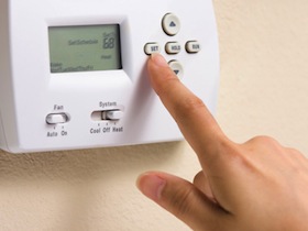 Photo: programmable thermostat