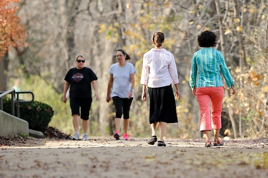 Photo: walkers on Lakeshore path