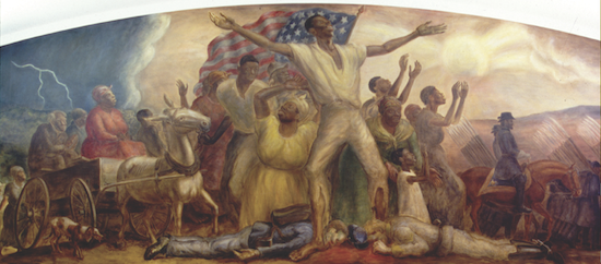 Painting: "The Freeing of the Slaves" by John Steuart Curry