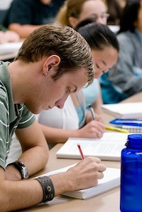 Photo: Student in class