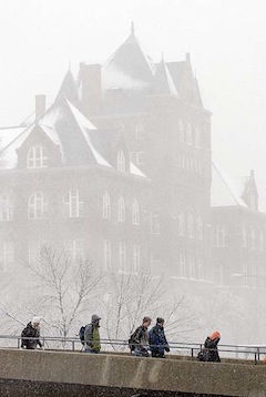 Photo Campus snowstorm