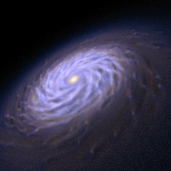 Image: spiral galaxy formation