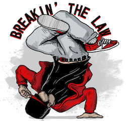 Artwork: break dancer & festival logo