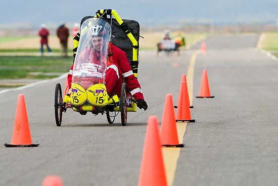Photo from Human-Powrered Vehicle competition