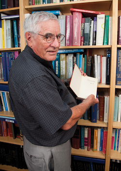 Photo: Hector DeLuca with book