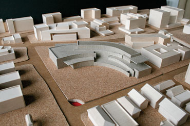 Model of the South Campus Union